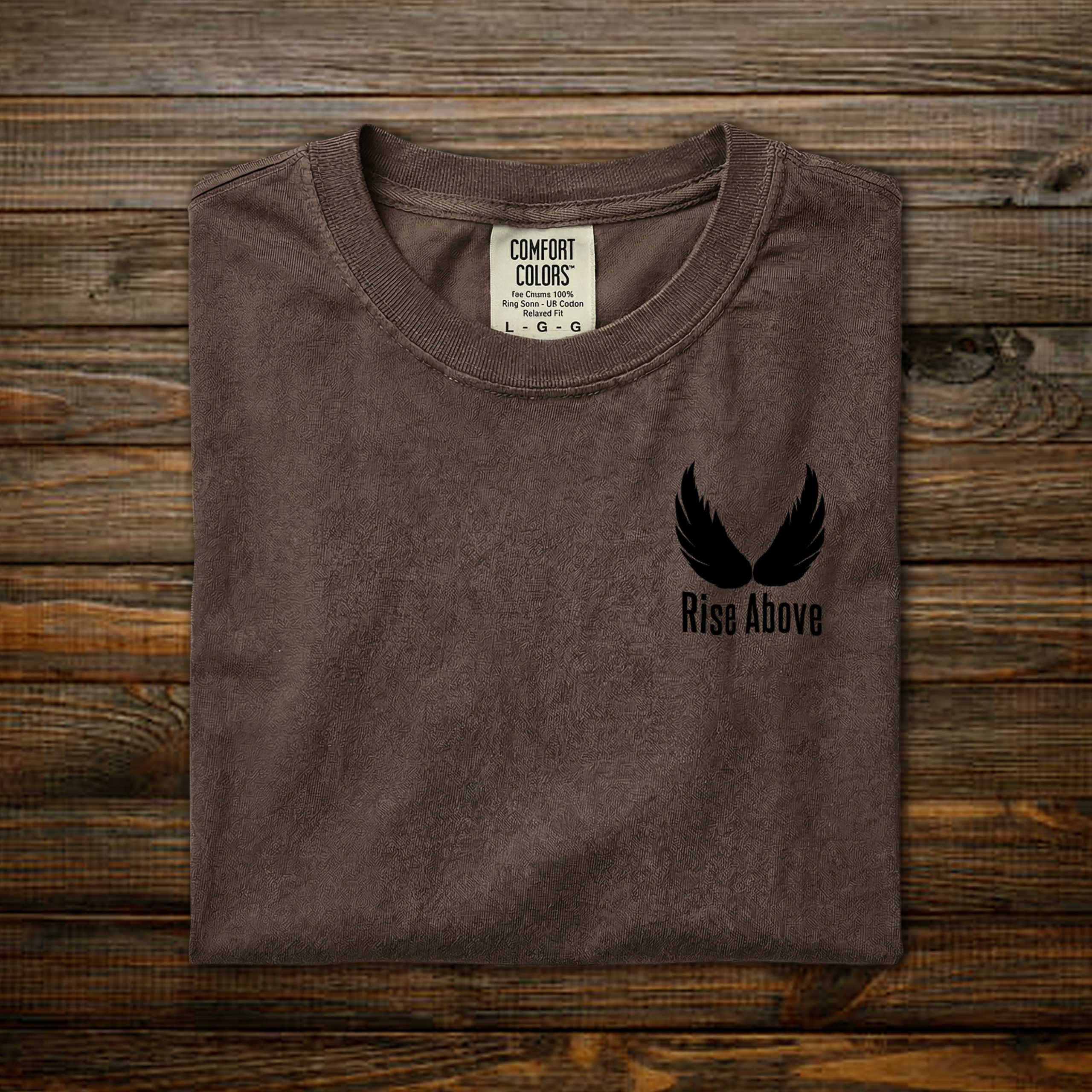 Rise Above Espresso – Chest Black