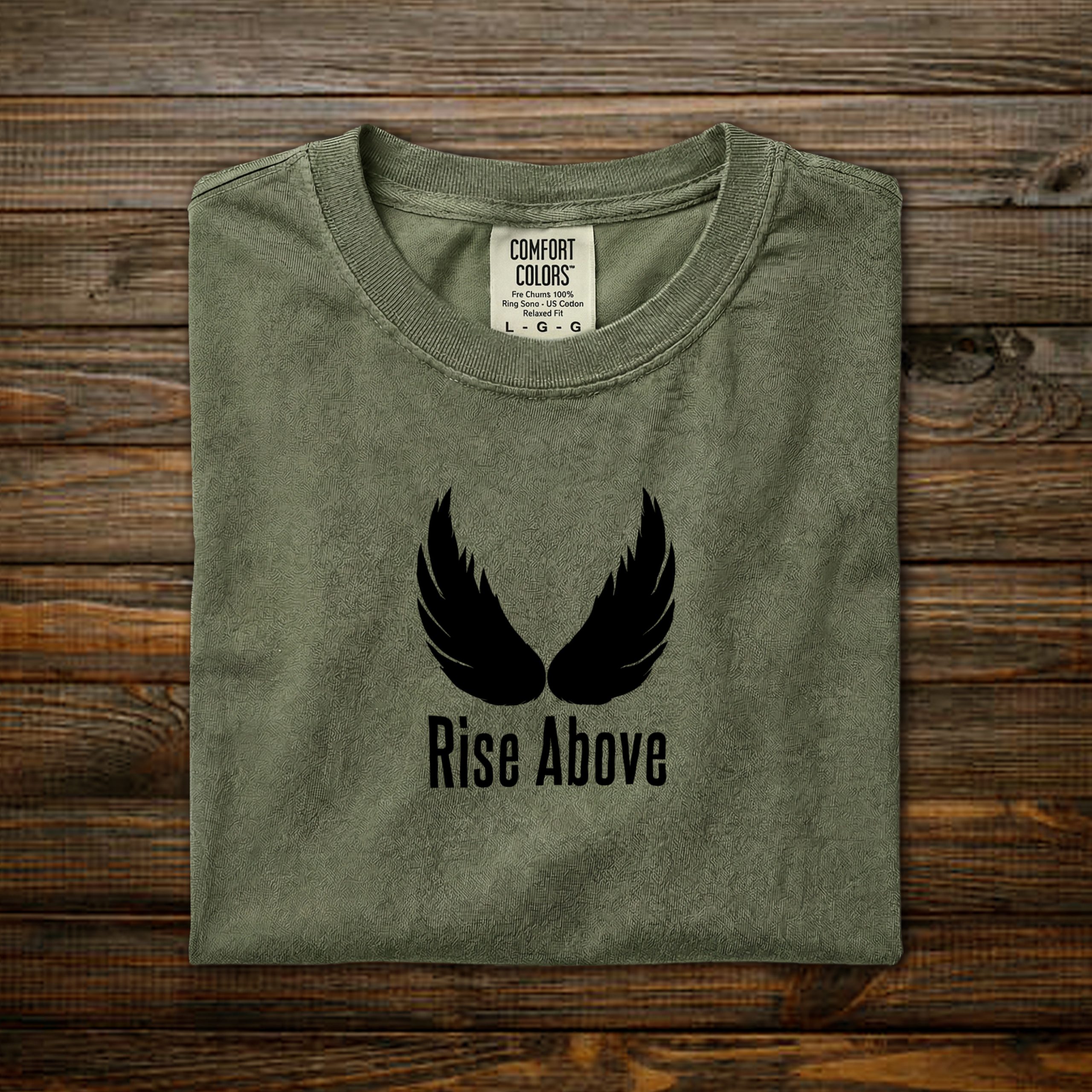 Rise Above Moss – Bold Center Black